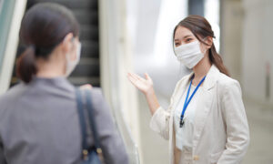 訪問目的と滞在予定時間の確認