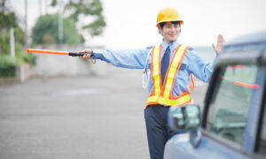 先輩警備員による現場実践教育