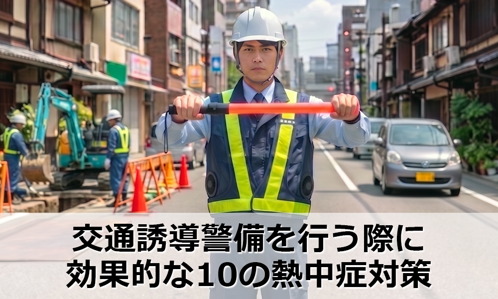 交通誘導警備を行う際に効果的な10の熱中症対策